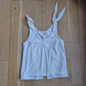 Madeleine & Marie Vetements grossesse Allaitement debardeur allaitement blanc vue face